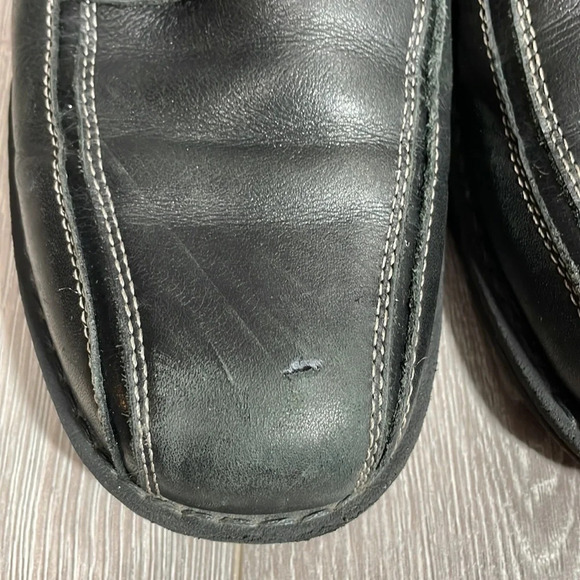 Dockers Leather Trustee Oxford Bike Toe Shoes Black 10M - Picture 15 of 15